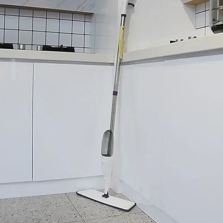 Magic Spray Flat Mop – Microfiber Floor Cleaning Mop with Built-In Spray
