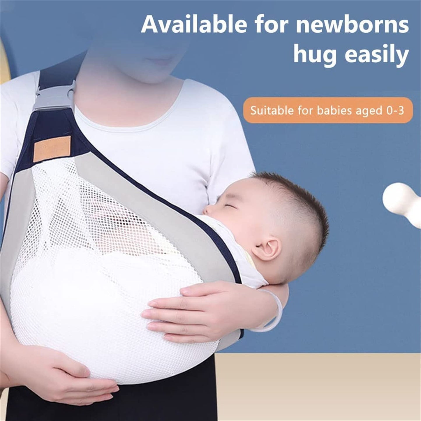 Ergonomic One-Shoulder Baby Carrier Sling – Lightweight Labor-Saving Baby Strap (1PC)