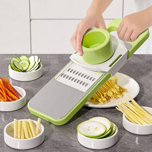 5-in-1 Vegetable Slicer & Grater – Multi-Functional Kitchen Mandoline Cutter