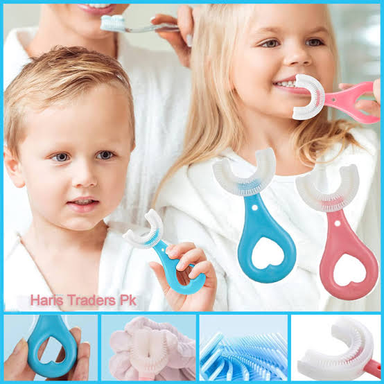 Kids U-Shaped Toothbrush – 360° Baby Teeth Cleaning Brush for Easy Oral Care