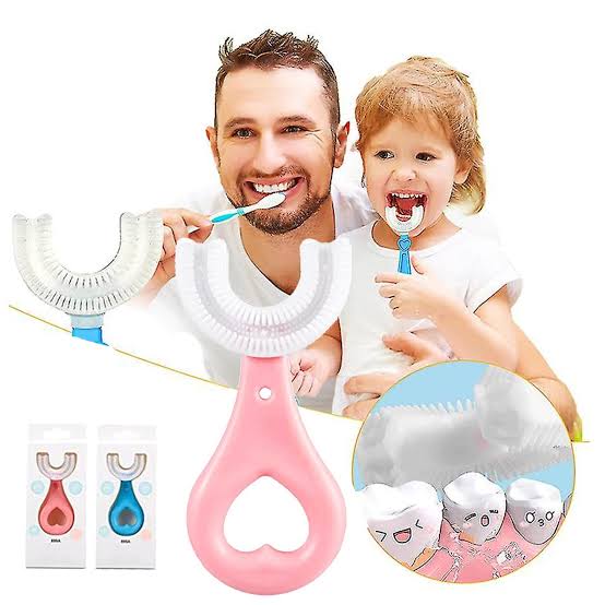 Kids U-Shaped Toothbrush – 360° Baby Teeth Cleaning Brush for Easy Oral Care