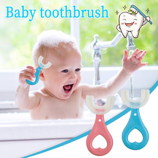 Kids U-Shaped Toothbrush – 360° Baby Teeth Cleaning Brush for Easy Oral Care