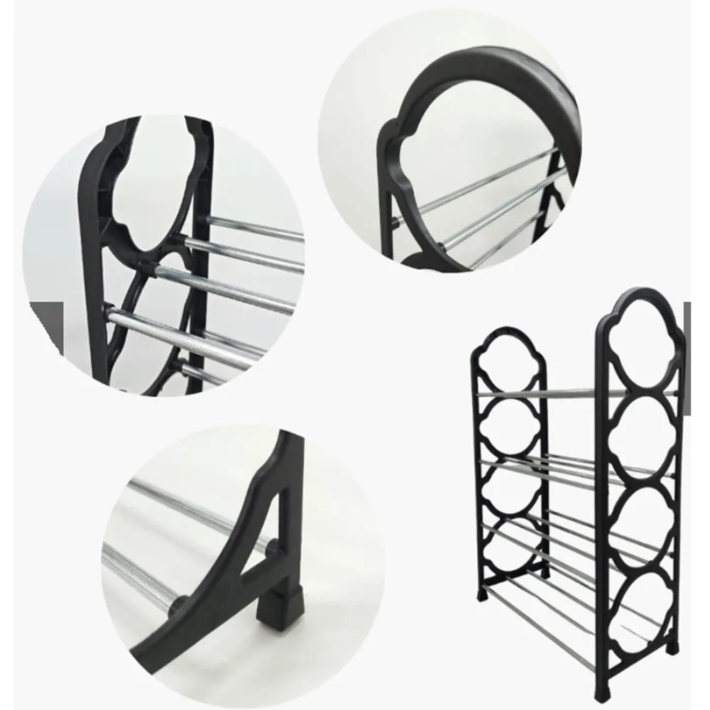 Premium Metal Iron Shoe Rack 4 Layer